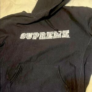 Supreme Black Hoodie xl